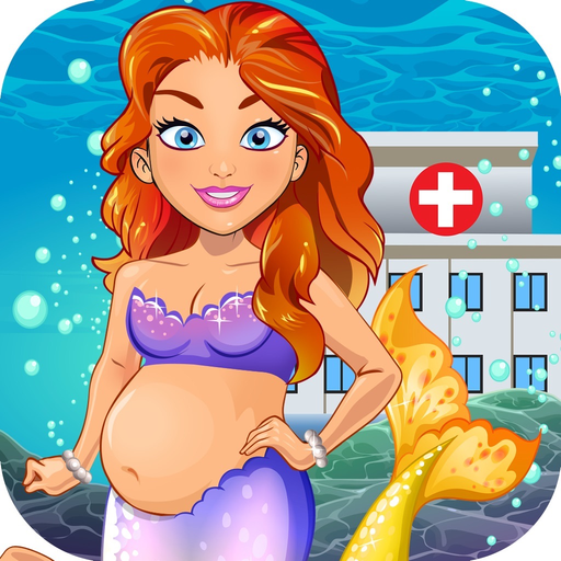 Mermaid Doctor Salon Baby Spa Kids Games app icon