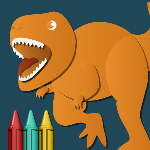 More Dinosaurs Coloring Book app icon