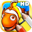 Coloring books for toddlers HD - Colorize ocean animals and fish icon