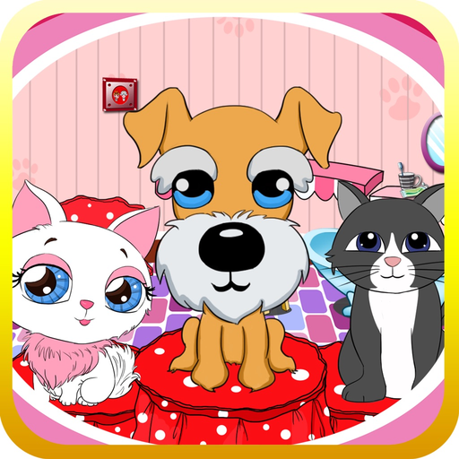 Dora beauty pets salon app icon