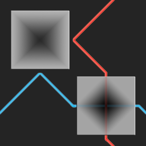 Lazers Puzzle. Colored rays app icon