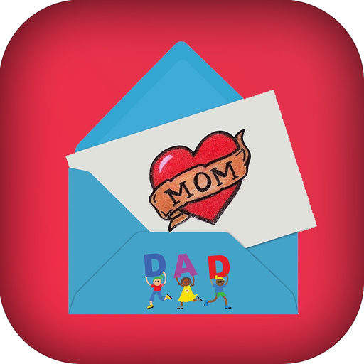 Greeting card for mother's day app icon