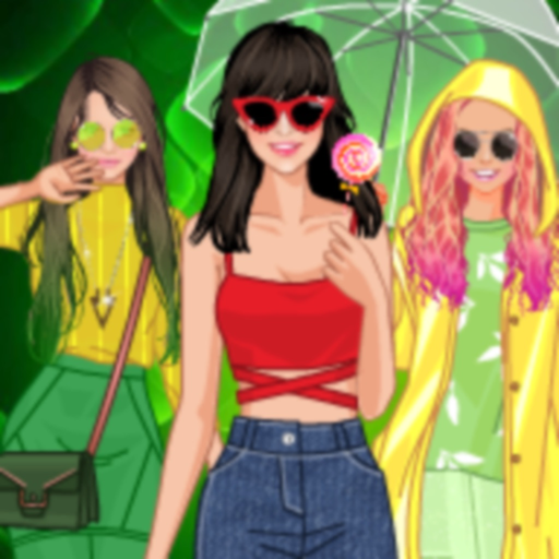 Sunny spring dress up app icon