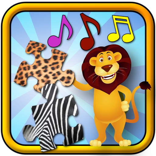 Children`s Animal Jigsaw Puzzles - educational young kids game teaches shapes and matching suitable for toddler and pre school boys and girls 3 + app icon