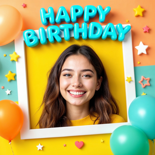 Happy Birthday Greeting Frame app icon