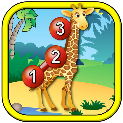 Kids Animal Connect the Dots Puzzles - educational dot to dot numeracy game for preschool children app icon