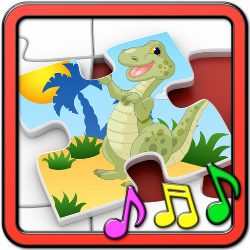 Kids Dinosaur Rex Jigsaw Puzzles - educational shape and matching children`s game app icon