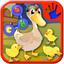 Preschool ABC farm animal join the dot puzzles icon