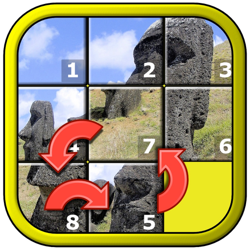 Kids Slide Puzzle World mystic squares 15 game app icon