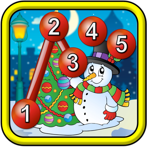 Kids Christmas Connect the Dots Puzzles - educational dot to dot game for preschool children 2+ app icon