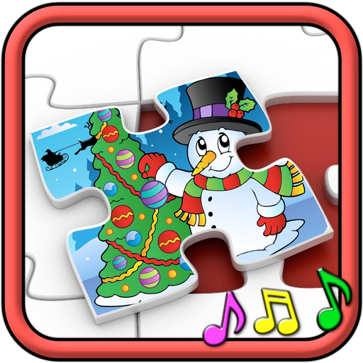 Kids Christmas Jigsaw Puzzle Shapes - educational game for preschool children 3+ app icon