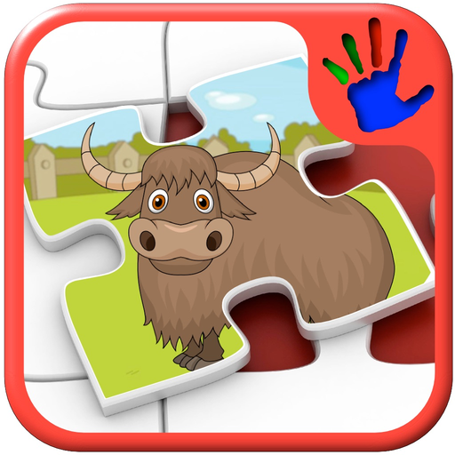 Kids Zoo Animal Jigsaw Puzzle Shapes - educational preschool game teaches matching skills app icon