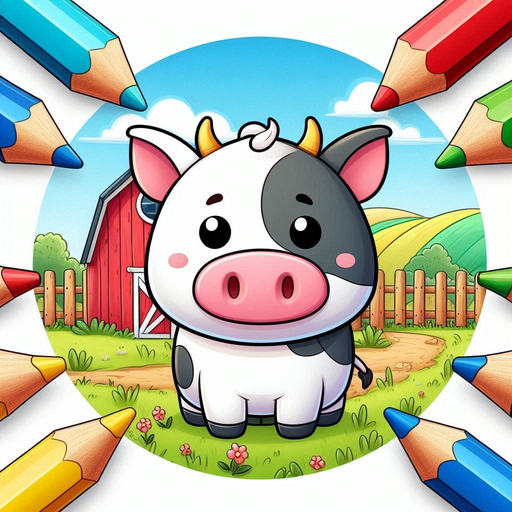 Farm Animals Coloring Book . app icon