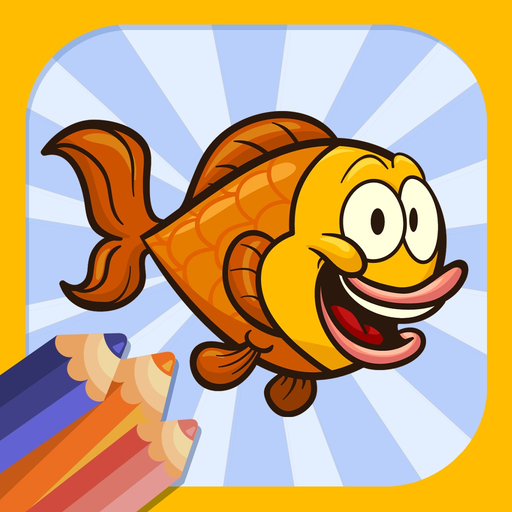 Sea Animals Coloring Book page app icon