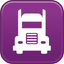 Truck driver GPS semi trailer icon