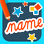 Name Play: a name reading and writing practice kit icon