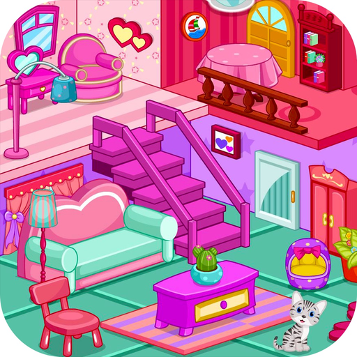 Interior home decoration game app icon