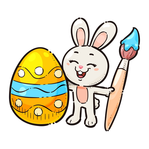 Paint the Easter egg spring app icon