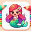 Magic Mermaid Coloring Books icon