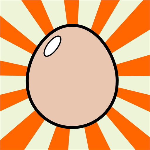 Mr Egg jumps up and down in an endless way to his home app icon