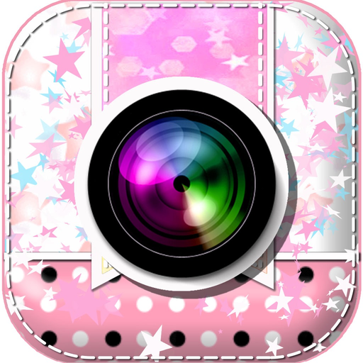 Sweet Camera and Cartoon Sticker Frame app icon