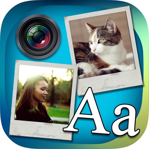 Write on Photos – Typography app icon