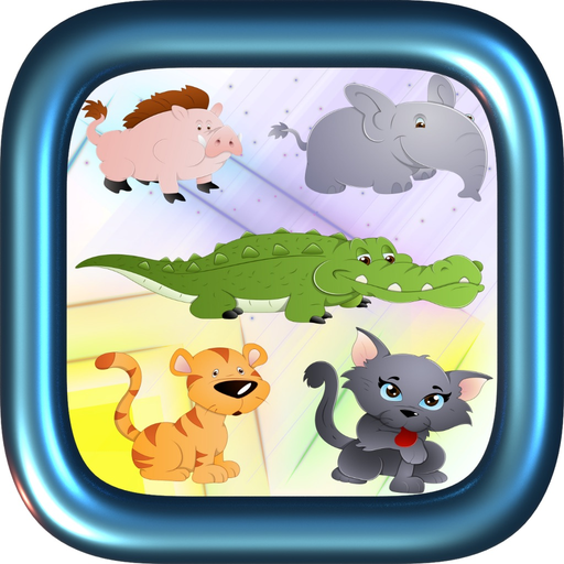 Adorable animals funny pictures vocabulary quiz app icon