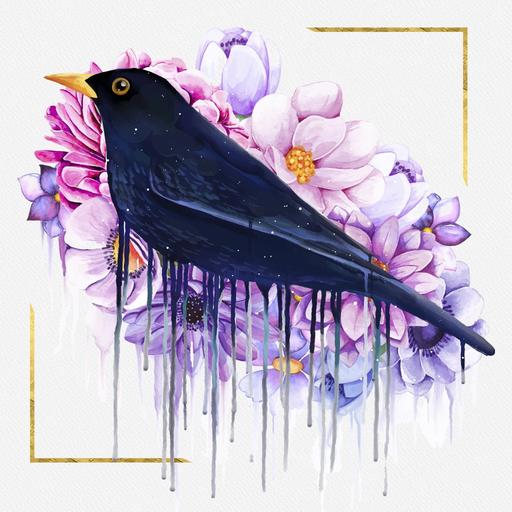 Purple Flower Photo Frames app icon