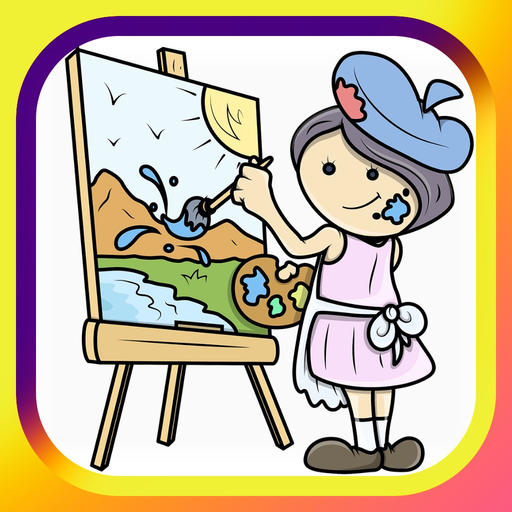 Best coloring pages book in pictures is fun ideas app icon